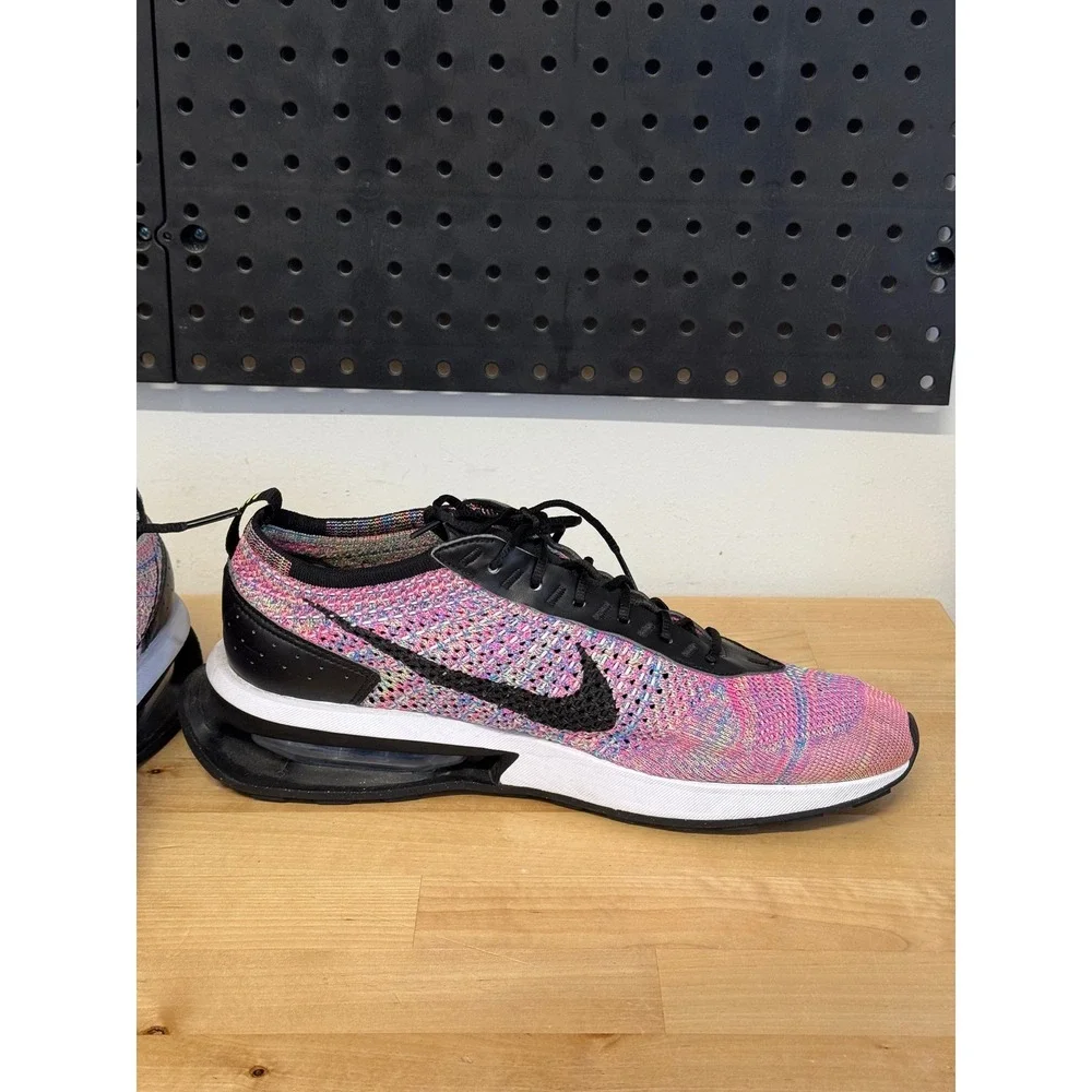 Nike Air Max Flyknit Racer Mens Ghost Green Pink‎ Blast DJ6106-300 Size 10.5